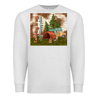 Oatmeal Heather camping is my happy place Premium Sweatshirt - TumblerDesignByShophia