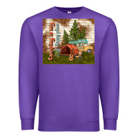 Purple camping is my happy place Premium Sweatshirt - TumblerDesignByShophia