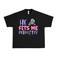 Black he fits me perfectly Urban Heavy Tee - MaliasSmallBusiness