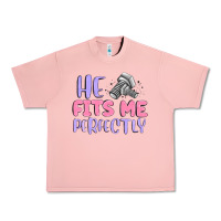 Salmon he fits me perfectly Urban Heavy Tee - MaliasSmallBusiness