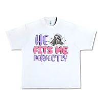 White he fits me perfectly Urban Heavy Tee - MaliasSmallBusiness
