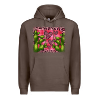 Coffee valentine's day cactus background Premium Hoodie - JahusDesignShop