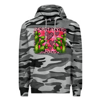 Slate Camo valentine's day cactus background Premium Hoodie - JahusDesignShop