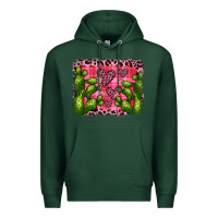 Sports Green valentine's day cactus background Premium Hoodie - JahusDesignShop