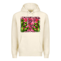 Tofu valentine's day cactus background Premium Hoodie - JahusDesignShop