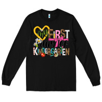Black my first day of kindergarten Long Sleeve Tee - NancyCooperArtShop