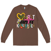 Chestnut my first day of kindergarten Long Sleeve Tee - NancyCooperArtShop