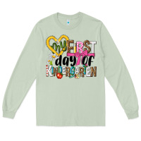 Matcha my first day of kindergarten Long Sleeve Tee - NancyCooperArtShop