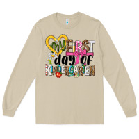 Mushroom my first day of kindergarten Long Sleeve Tee - NancyCooperArtShop