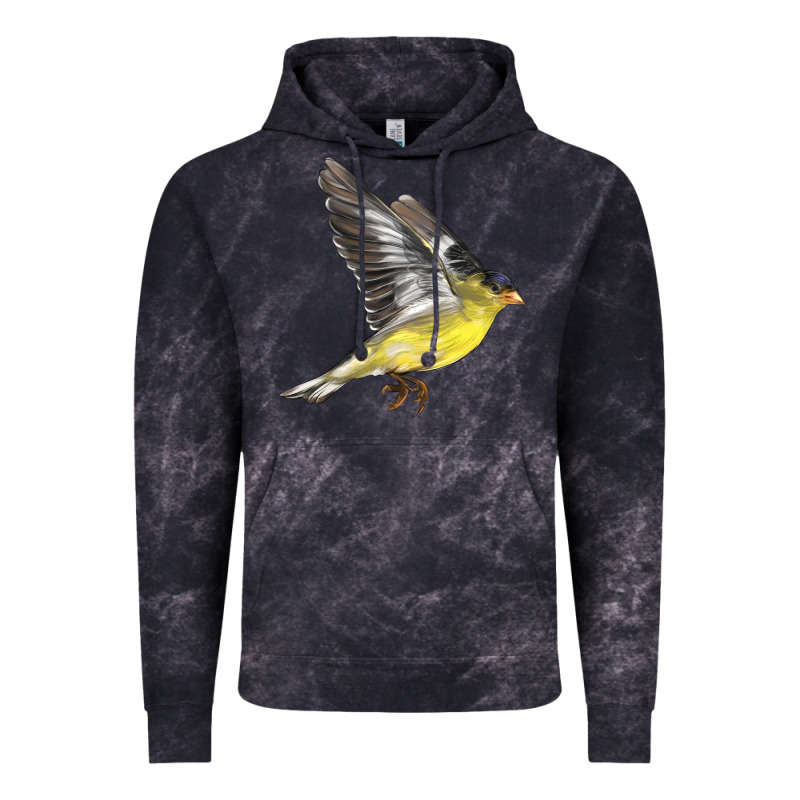 Flying American Goldfinch Vintage Hoodie by LillyAllenDesigns | Teevron