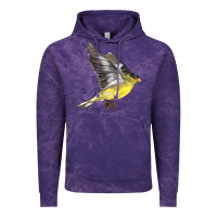 Cloud Purple Flying American Goldfinch Vintage Hoodie - LillyAllenDesigns