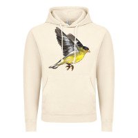 Vintage Artic Flying American Goldfinch Vintage Hoodie - LillyAllenDesigns