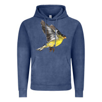 Vintage Denim Flying American Goldfinch Vintage Hoodie - LillyAllenDesigns