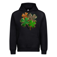 Foreset Green Leopard shamrock St. Patricks Day Urban Hoodie - FaDigitalArtStudio