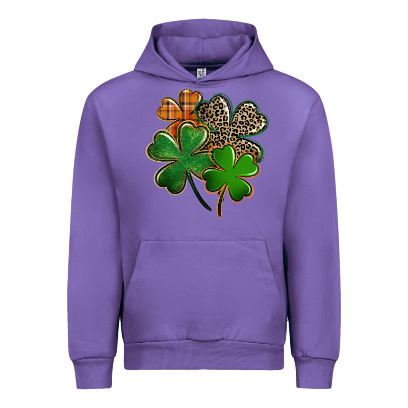 Leopard Shamrock St. Patricks Day Urban Hoodie by FaDigitalArtStudio | Teevron