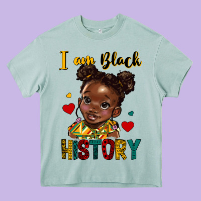 I Am Black History Heavy Core Tee Designed By Hra Design Shop