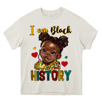 Cream i am black history Heavy Core Tee - HRA Design Shop