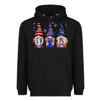 Black USA gnomies 4th of july Heavyweight Hoodie - HowdyJamesFarm