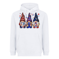 White USA gnomies 4th of july Heavyweight Hoodie - HowdyJamesFarm