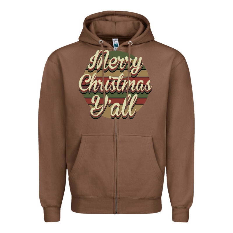 Merry Christmas Y'all Zipper Hoodie by Bettercallsaul | Teevron