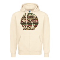 Sandshell Merry Christmas Y'all Zipper Hoodie - Bettercallsaul