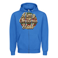 True Royal Merry Christmas Y'all Zipper Hoodie - Bettercallsaul