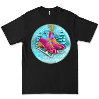 Black ice skate christmas ornament Premium Tee - BundleAndBundleShop