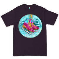 Ice Skate Christmas Ornament Premium Tee | Teevron