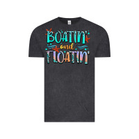 Vintage Black boatin' and floatin' Vintage Tee - JahusDesignShop