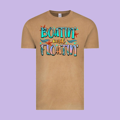 Boatin' And Floatin' Vintage Tee Designed By Jahusdesignshop