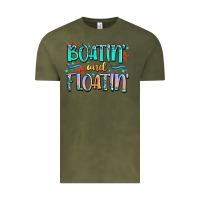 Vintage Olive boatin' and floatin' Vintage Tee - JahusDesignShop