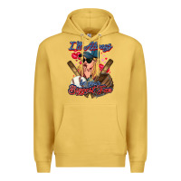 Antique Gold I'll always be your biggest fan Baseball Premium Hoodie - HowdyJamesFarm