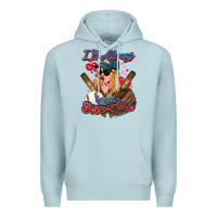 Blue Mist I'll always be your biggest fan Baseball Premium Hoodie - HowdyJamesFarm