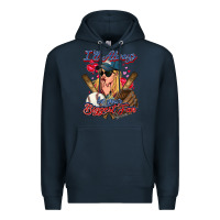 Navy I'll always be your biggest fan Baseball Premium Hoodie - HowdyJamesFarm