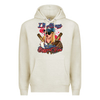 Oatmeal Heather I'll always be your biggest fan Baseball Premium Hoodie - HowdyJamesFarm