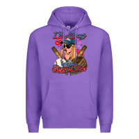 Purple I'll always be your biggest fan Baseball Premium Hoodie - HowdyJamesFarm