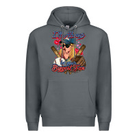 Rock I'll always be your biggest fan Baseball Premium Hoodie - HowdyJamesFarm