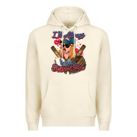 Sandshell I'll always be your biggest fan Baseball Premium Hoodie - HowdyJamesFarm