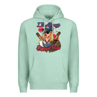 Seafoam I'll always be your biggest fan Baseball Premium Hoodie - HowdyJamesFarm