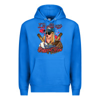 True Royal I'll always be your biggest fan Baseball Premium Hoodie - HowdyJamesFarm