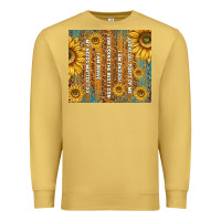 Antique Gold self reminders with sunflowers Premium Sweatshirt - TumblerDesignByShophia