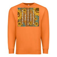 Carrot self reminders with sunflowers Premium Sweatshirt - TumblerDesignByShophia