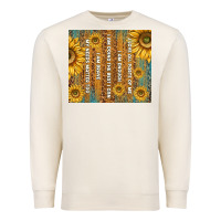 Sandshell self reminders with sunflowers Premium Sweatshirt - TumblerDesignByShophia