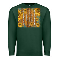 Sports Green self reminders with sunflowers Premium Sweatshirt - TumblerDesignByShophia