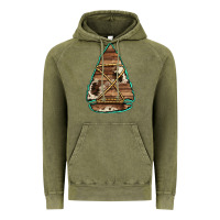 Vintage Olive cowhide wooden arrowhead Vintage Hoodie - Jasminsmagicworld