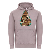 Cowhide Wooden Arrowhead Vintage Hoodie | Teevron