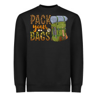 Black pack your bags Heavyweight Sweatshirt - NancyCooperArtShop