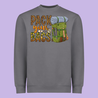 Pack Your Bags Heavyweight Sweatshirt Designed By Nancycooperartshop