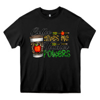 Black coffee gives me teacher powers Heavy Core Tee - CowhideDigitalArt