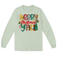 Matcha merry christmas y'all Long Sleeve Tee - MaliasSmallBusiness